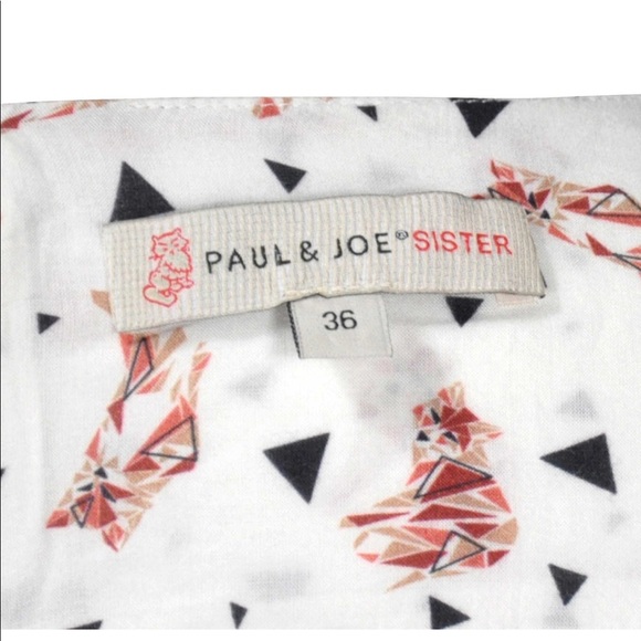 paul& joe sisters fox print half sleeve dress - Picture 2 of 5